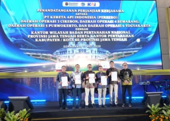 KAI Daop 3 Cirebon Perkuat Pengamanan Aset Melalui Kerja Sama Strategis dengan BPN Jawa Tengah